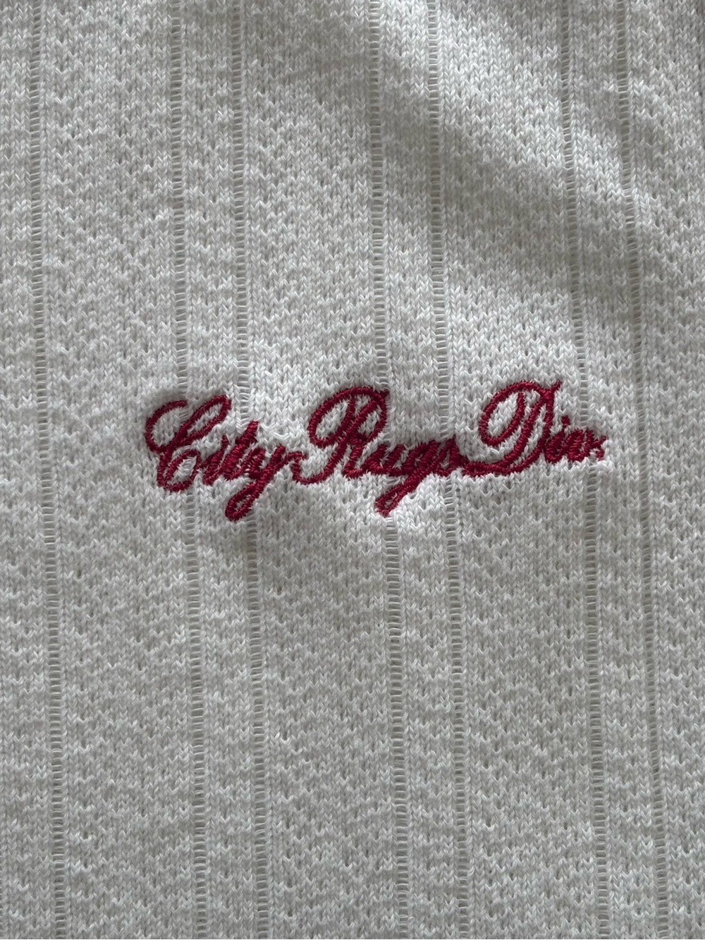 Zara Men’s Ribbed Knit Tank Top White “Cité Regne Dieu” Size L - Picture 3 of 4